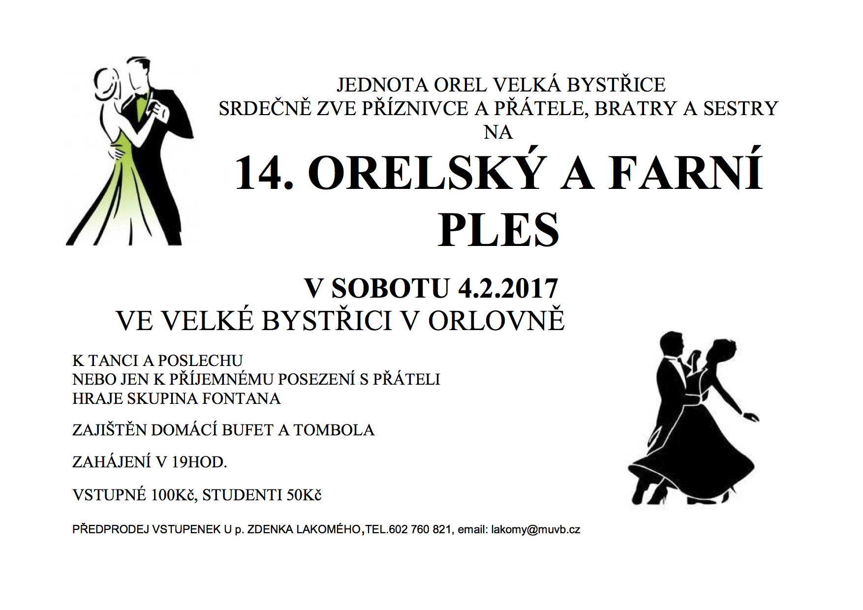 pozvánka orelsky ples2017